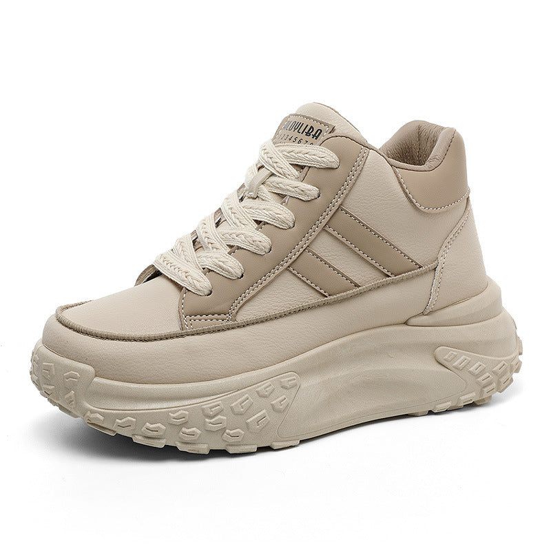 Damen High- Sneaker Komfortschuhe Robust Schwarz - Norvielle