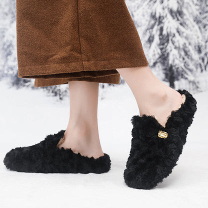 Damen Hausschuhe Flauschig Warm Weiches Futter