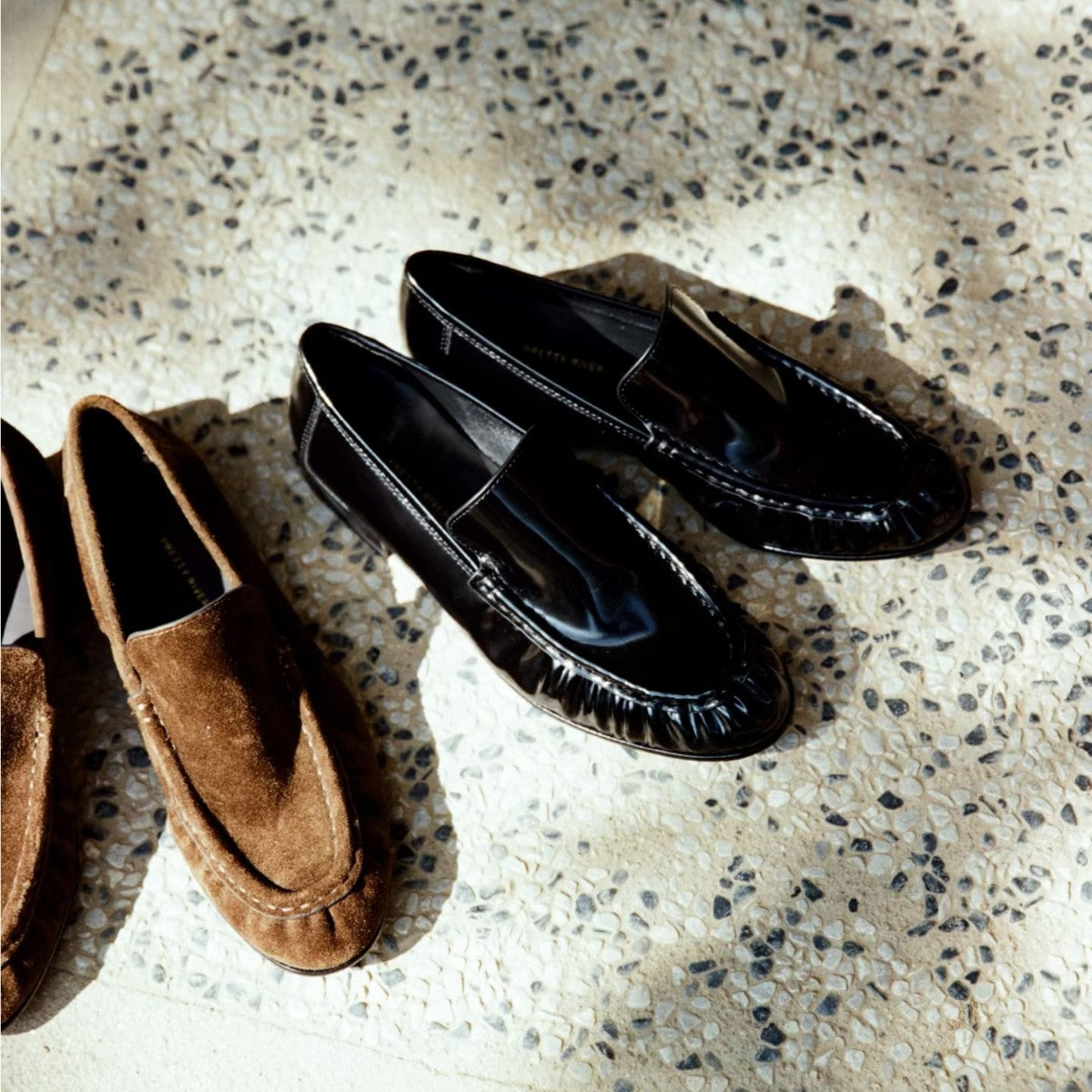 Damen Loafers Elegante Rüschenschuhe