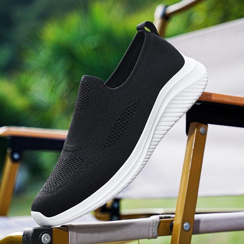 Damen Sneaker Atmungsaktive Slip-On Schuhe