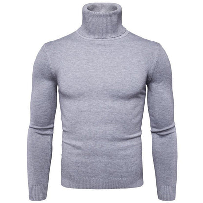 Herren Rollkragenpullover Merinowolle Elegantes Design