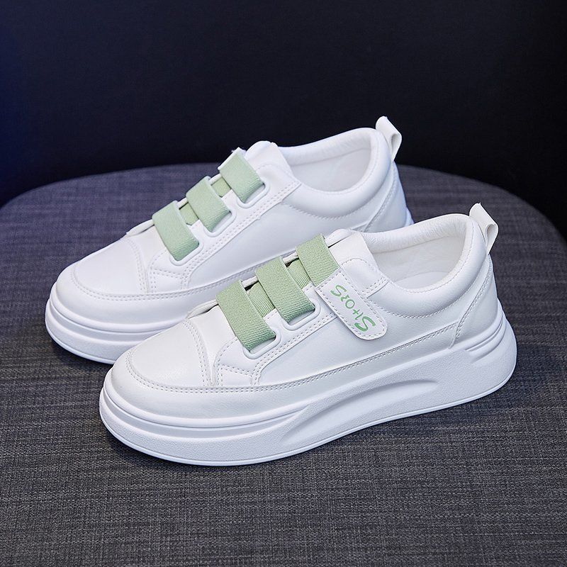 Damen Sneaker Bequem Klettverschluss Weiches Innenfutter