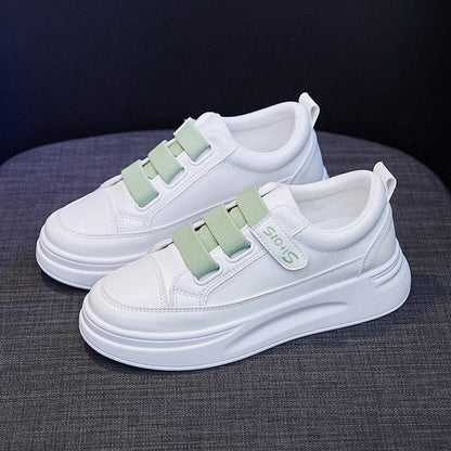 Damen Sneaker Bequem Klettverschluss Weiches Innenfutter