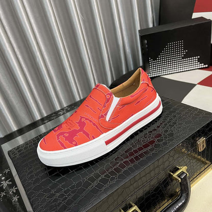 Damen Slip-On Sneaker Trendiges Druckdesign