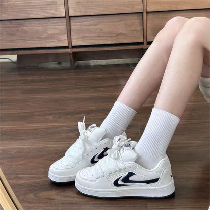 Damen Sneaker Sportlich Bunt Schnürsenkel