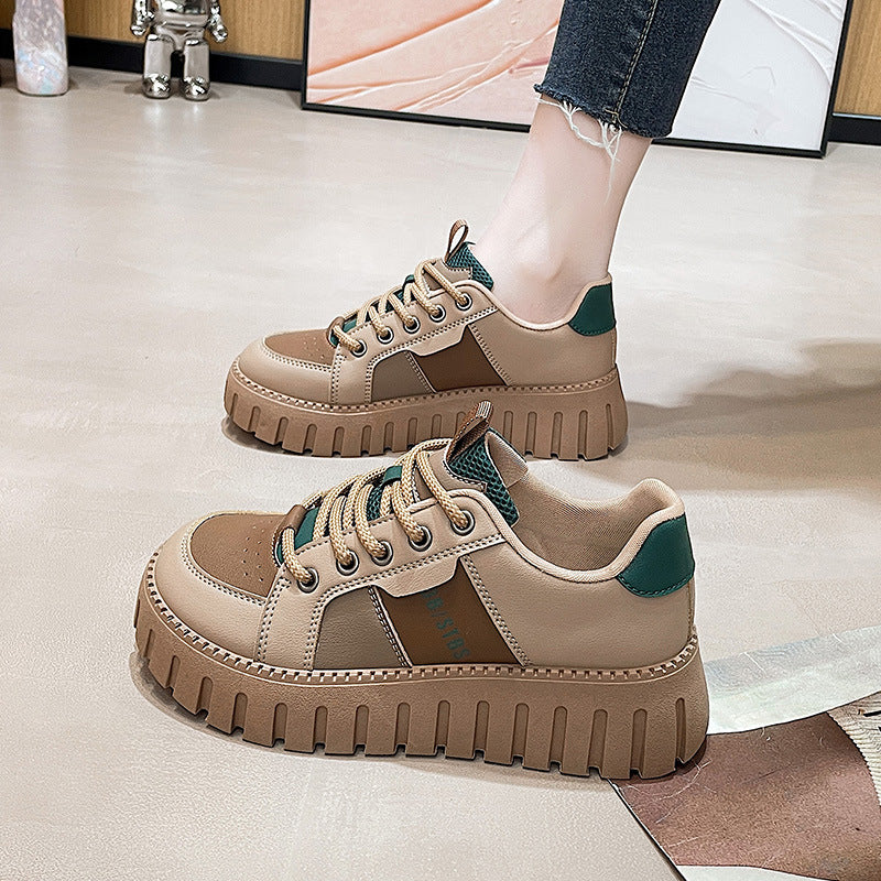 Damen Sneaker Atmungsaktiv Hoch Hacken