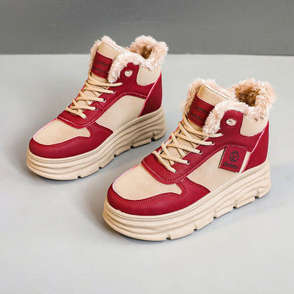Damen High- Sneaker Kuschelig Sportlich