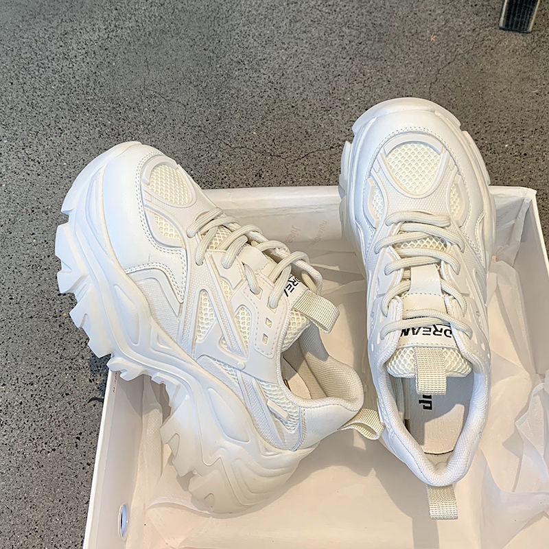 Damen Sneaker Sportlich Atmungsaktives Mesh Stabilsohle