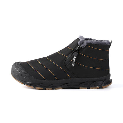 Damen Winterstiefel Gefüttert Rutschfest Klettverschluss