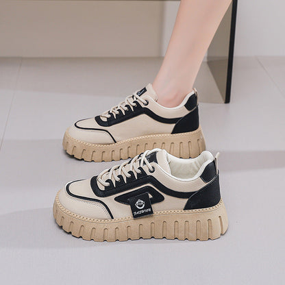Damen Plattform Sneaker Leicht Bequem