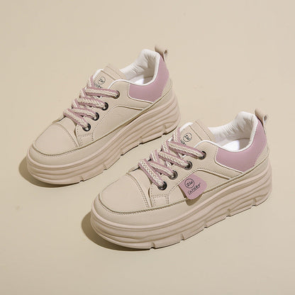 Damen Plateau Sneaker Weich Atmungsaktiv