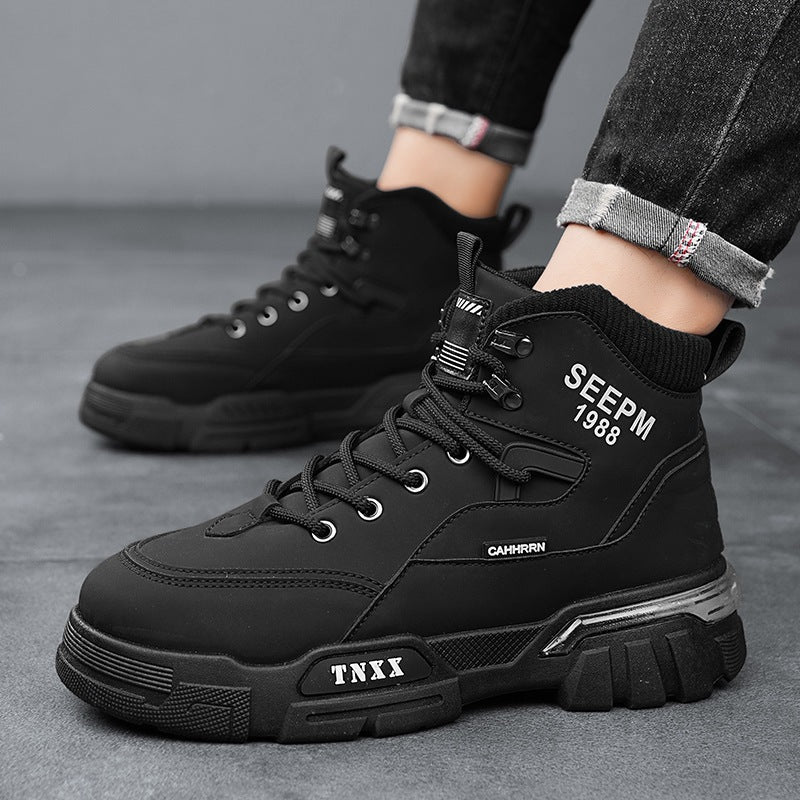 Herren High- Sneaker Atmungsaktives Material