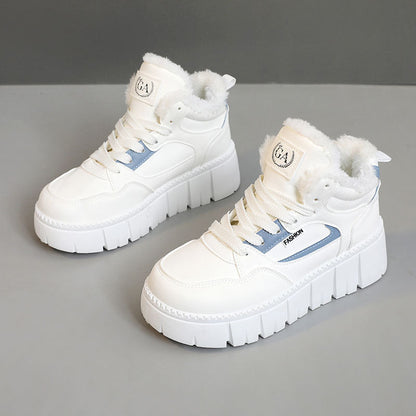 Damen High- Sneaker Warmes Fleece-Innenfutter