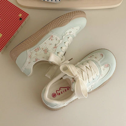 Damen Sneaker Spitze Floral