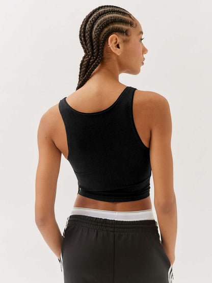 Damen Tanktop Ärmellos Sportlich Modern
