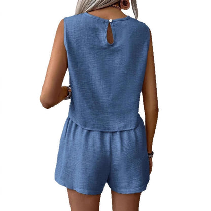 Damen Shorts-Set Leichtes Baumwolle Sommer