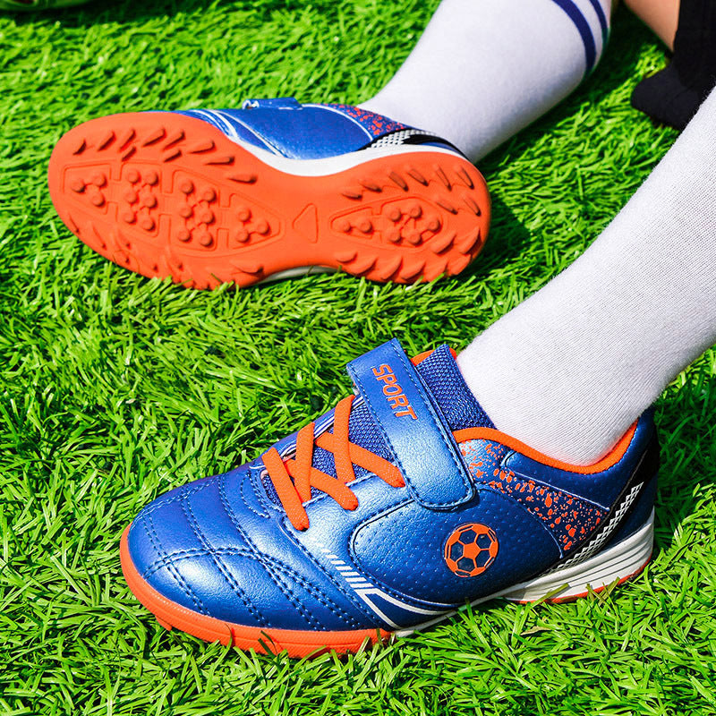 Damen Fußballschuhe Rutschfest Velcro Verschluss