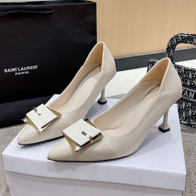Damen High Heels Pumps mit Schmuckdetail Elegantes Design - Norvielle