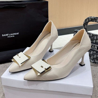 Damen High Heels Pumps mit Schmuckdetail Elegantes Design - Norvielle