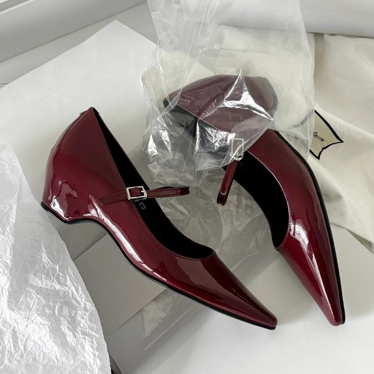 Damen Slingback Pumps Spitze Eleganz Mit Riemen Schwarz - Norvielle