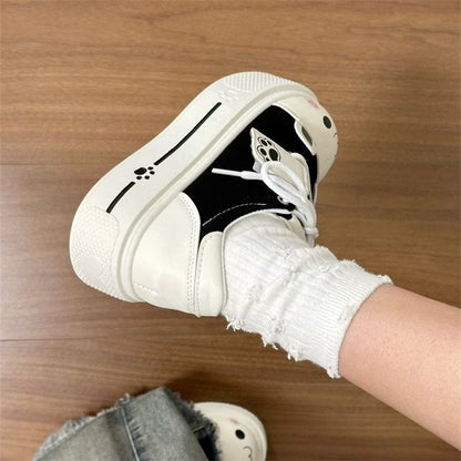 Damen Plattformsneaker Tiermotiv Bequem - Norvielle