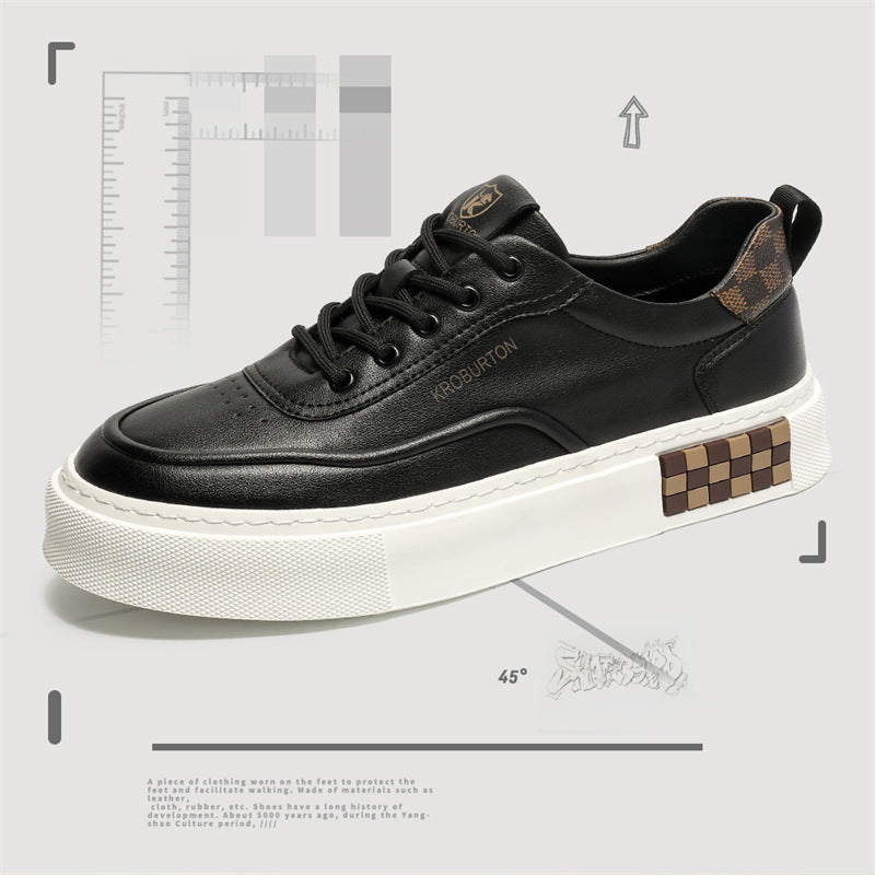 Damen Sneaker Sportlich Leder Laufsohle mit Dämpfung