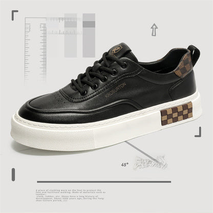 Damen Sneaker Sportlich Leder Laufsohle mit Dämpfung