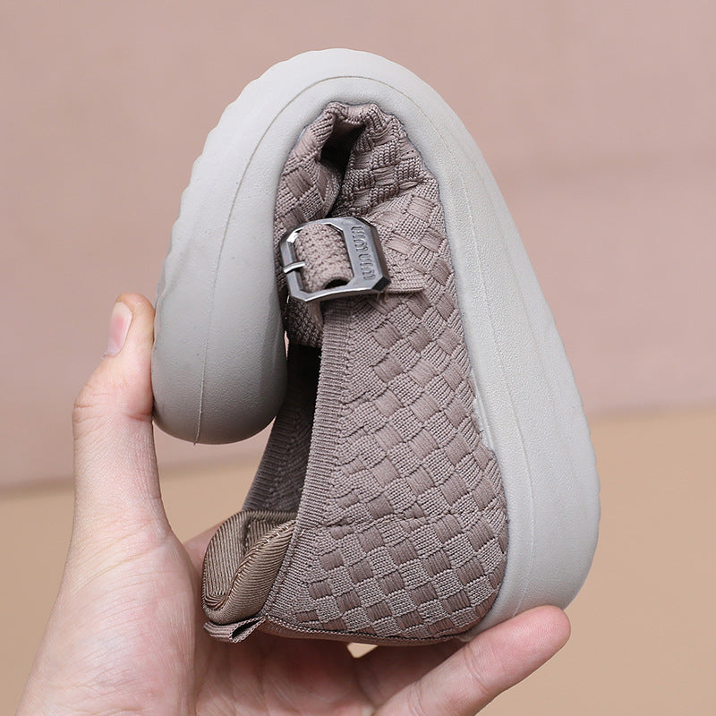 Damen Freizeitschuhe Atmungsaktiv Bequem Verstellbar