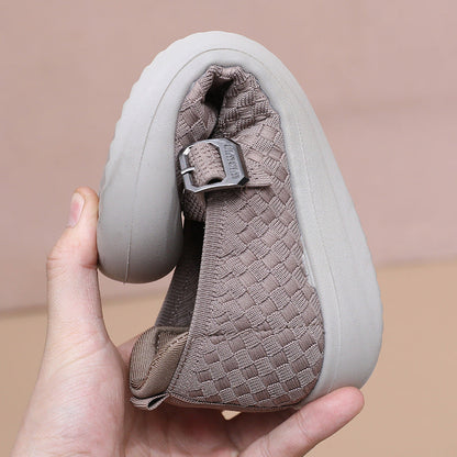 Damen Freizeitschuhe Atmungsaktiv Bequem Verstellbar