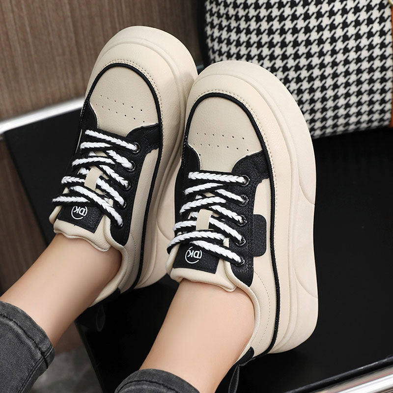 Damen Chunky Sneaker Bequem Weite Passform Komfortschuhe