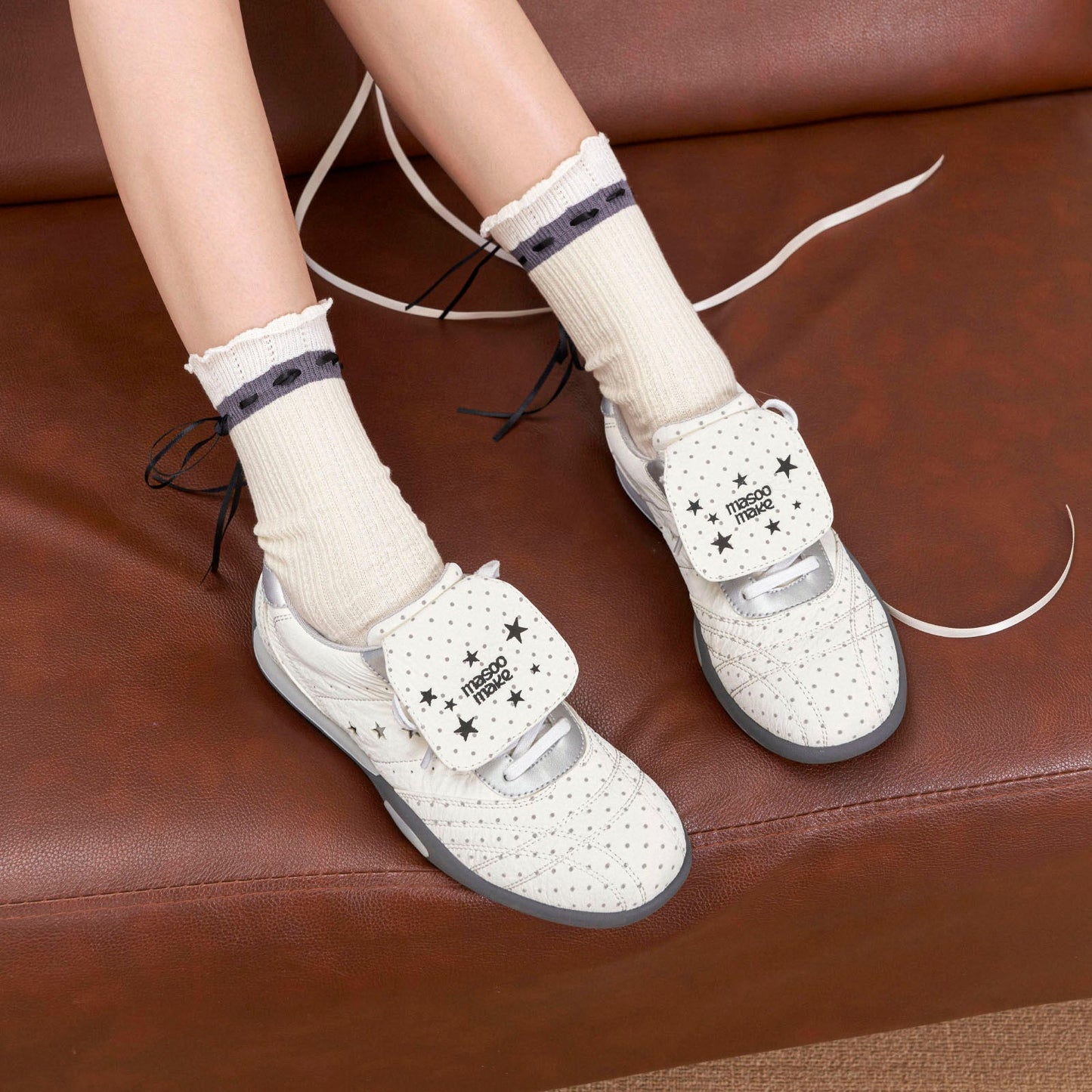 Damen Sneaker Atmungsaktives Mesh Bequem Klettverschluss - Norvielle