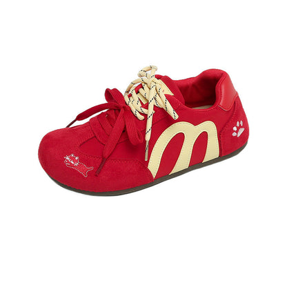 Damen Sneaker Bequem Tiermuster Weich