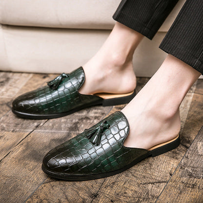 Damen Mokassins Elegante Leder Schuhe Braun - Norvielle