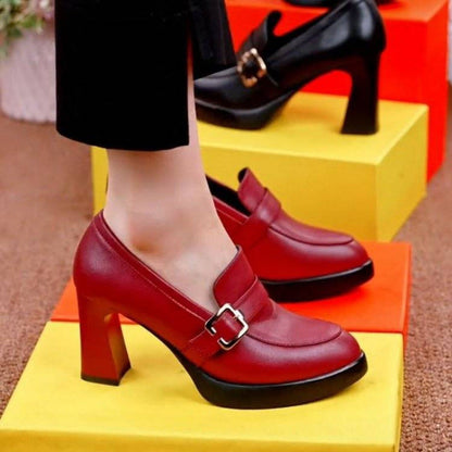 Damen High Heels Pumps mit Schnalle