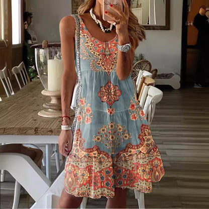 Damen Sommerkleid Verstellbare Träger Leicht - Norvielle