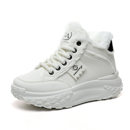 Damen Winter-Sneaker High- Flauschig Rutschfest