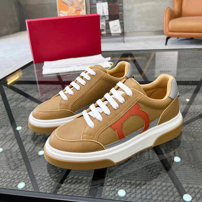 Damen Sneaker Leder Sportlich