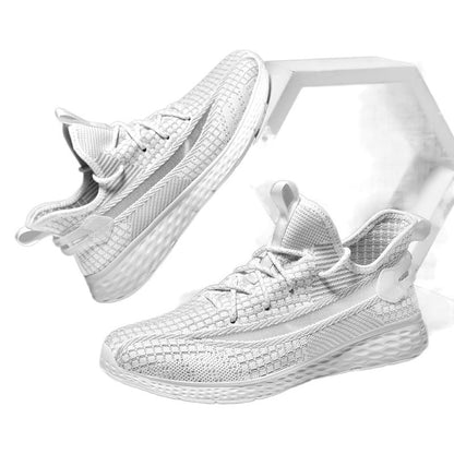 Damen Sneaker Stretch Atmungsaktives Mesh Sportlich Schwarz - Norvielle