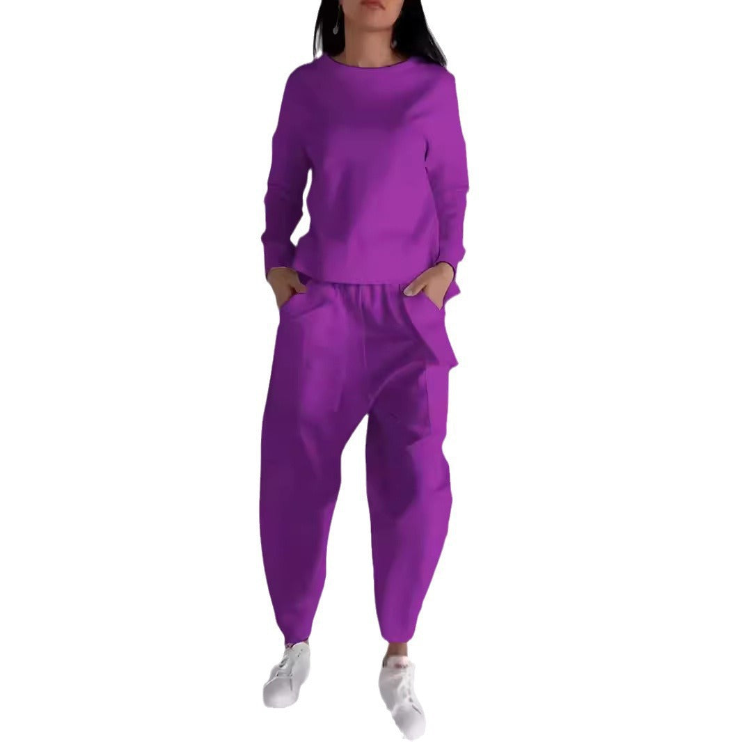 Damen Jogginganzug Sportlich Bequem