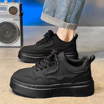 Damen Hochplateau Sneaker Dämpfung Schwarz - Norvielle