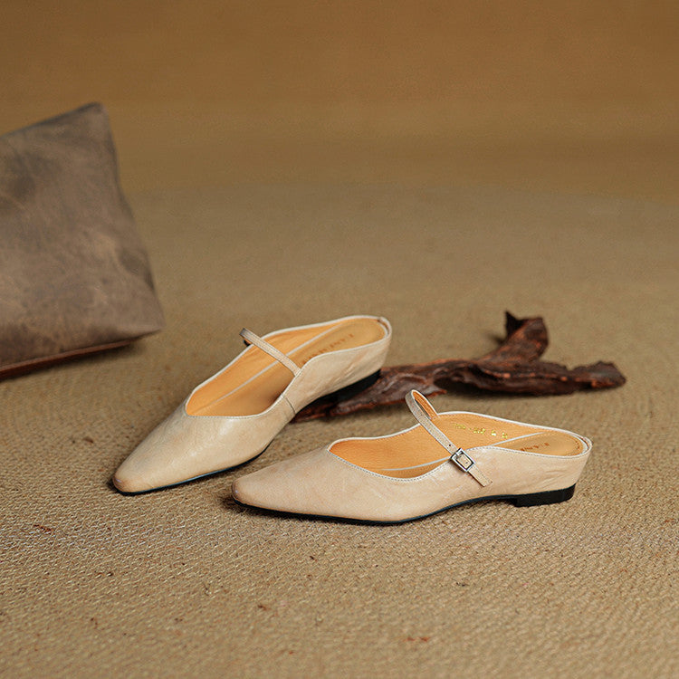 Damen Leder-Slipper Echtleder Bequem