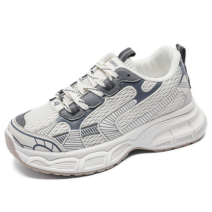 Damen Chunky Sneaker Atmungsaktives Mesh Komfortsohle