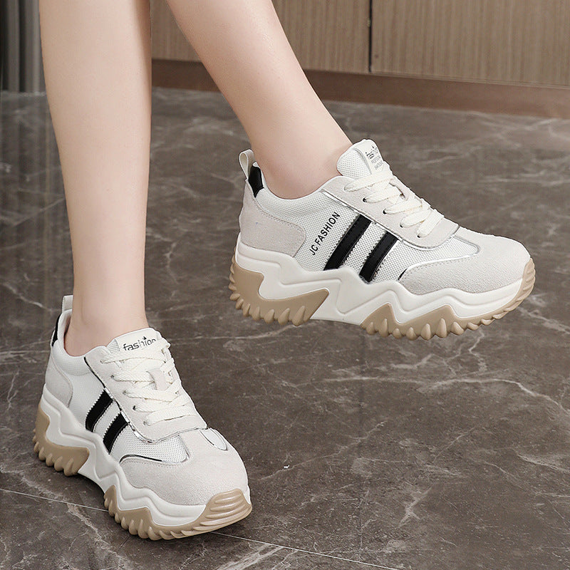 Damen Chunky Sneaker Atmungsaktives Mesh Bequem