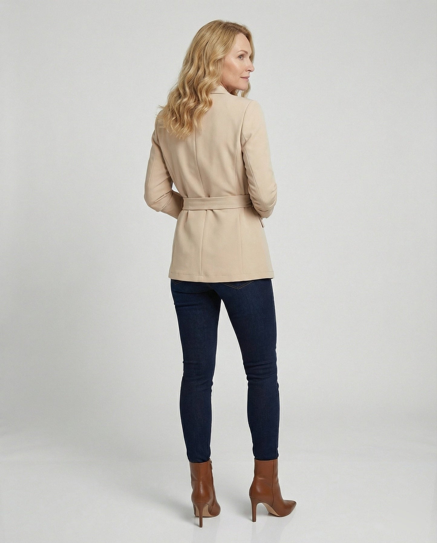 Damen Blazer Slim Fit Tailliert Elegant