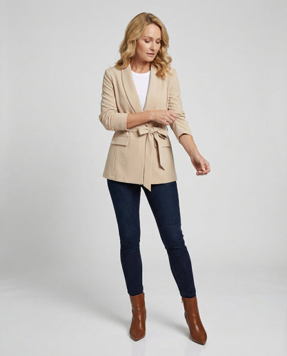 Damen Blazer Slim Fit Tailliert Elegant