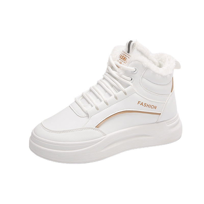 Damen High- Sneaker Warm Gefüttert Rutschfest