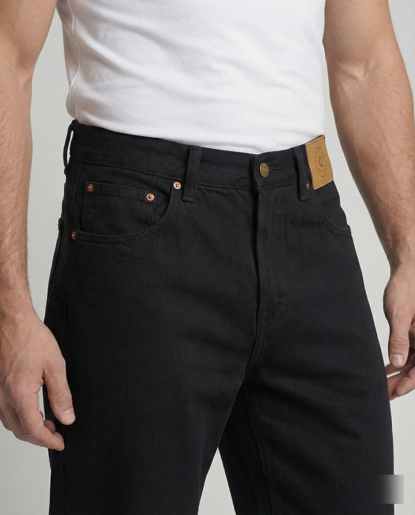 Unisex Jeans Locker Geschnitten Retro-Stil