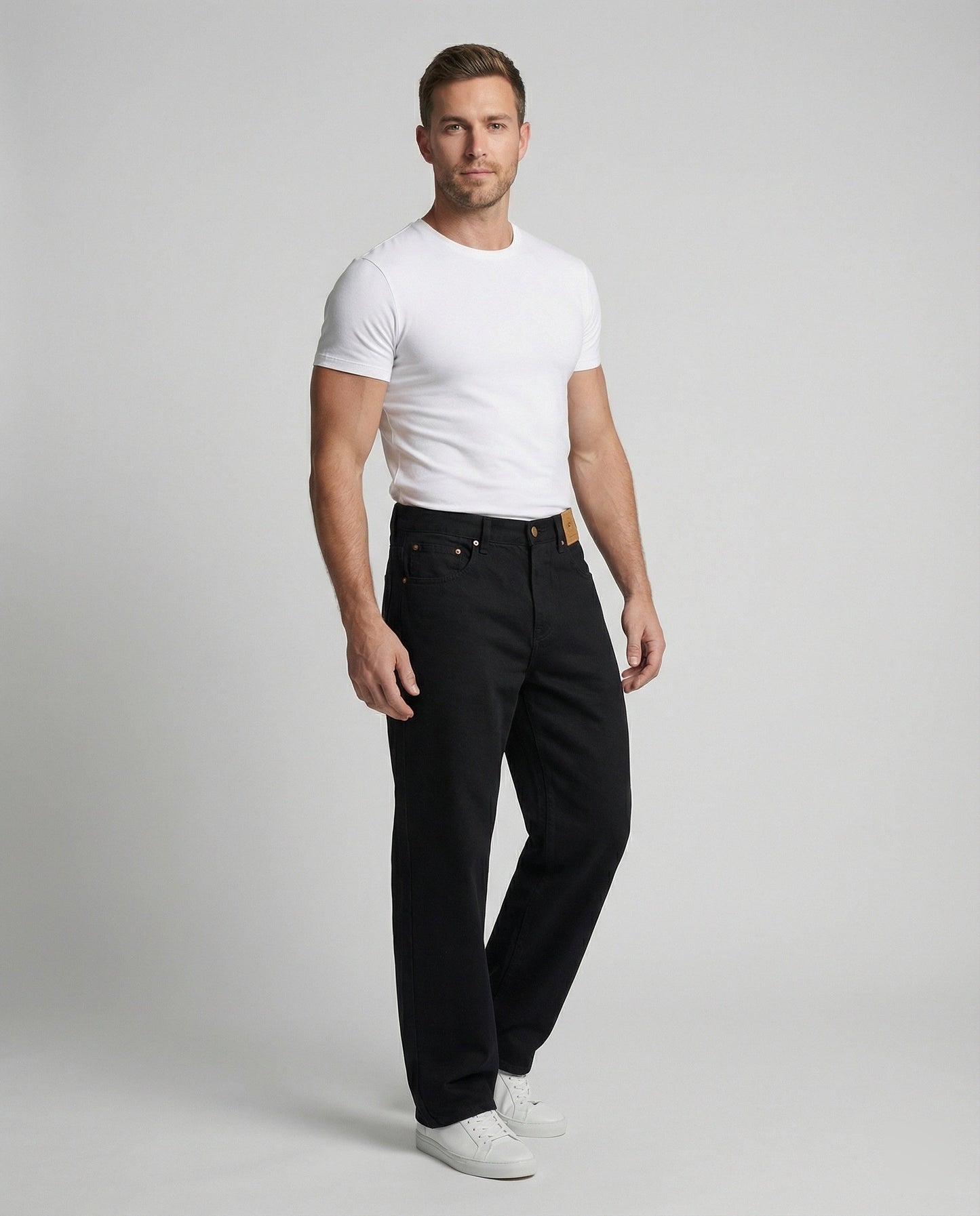 Unisex Jeans Locker Geschnitten Retro-Stil