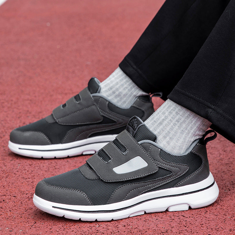 Damen Sneaker Atmungsaktiv Klettverschluss Freizeitschuhe