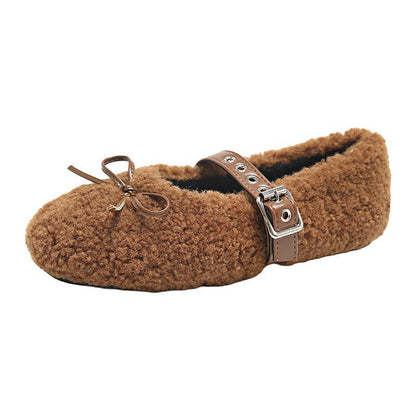 Damen Ballerinas Weich Bequem Verstellbar Schwarz - Norvielle